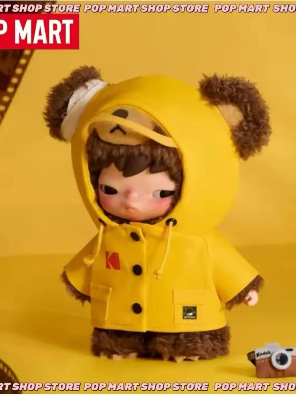 Kodak x Hirono Click Bear Plush Doll Pendant - POPMART